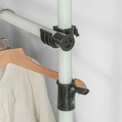SoBuy Clothes Racks Telescopic Wardrobe Organiser Hanging Rail Clothes Storage Shelf,KLS03 -SOBUY Shop 10359073 5