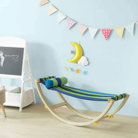 SoBuy Children Kids Rocking Hammock Bench Rocking Chair KMB16-J 2 SoBuy Children Kids Rocking Hammock Bench Rocking Chair KMB16-J - Image 2