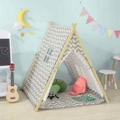 SOBUY Shop 32 SoBuy Gift Kids Teepee Children Play Tent Playhouse With Floor Mat OSS02-HG