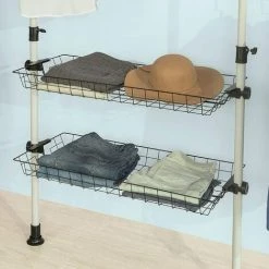 SoBuy Clothes Racks Adjustable Shelf Hanging Rail KLS04 -SOBUY Shop 12271619 4