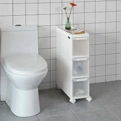 SoBuy 3 Drawers Storage Unit /Cart, Slide Out Tower Cabine FRG41-K-W 7 SoBuy 3 Drawers Storage Unit /Cart, Slide Out Tower Cabine FRG41-K-W -SOBUY Shop 12271623 3