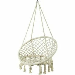 SoBuy Swing Chair Hanging Chair Hammock Chair Indoor Outdoor Garden Patio Balcony Swing Chair，OGS42-MI