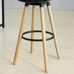 SoBuy Kitchen Breakfast Barstool, Cool Bar Stool With PU Leather Padded Seat & Beech Wood Legs,FST70-SCH 9 SoBuy Kitchen Breakfast Barstool, Cool Bar Stool With PU Leather Padded Seat & Beech Wood Legs,FST70-SCH -SOBUY Shop 14648892 5