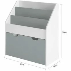 SoBuy Children Kids Bookcase Book Shelf Storage Display Rack Organizer Holder,KMB17-HG -SOBUY Shop 14836452 3
