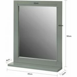 SoBuy Wall Mounted Bathroom Mirror With Storage Shelf, Bathroom Wall Mirror,FRG129-SG 7 SoBuy Wall Mounted Bathroom Mirror With Storage Shelf, Bathroom Wall Mirror,FRG129-SG -SOBUY Shop 15935791 3