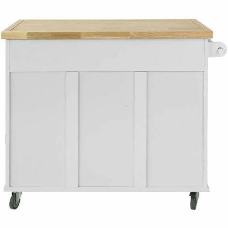 SoBuy Kitchen Storage Trolley Kitchen Cabinet Cupboard Sideboard Kitchen Island,FKW96-WN 3 SoBuy Kitchen Storage Trolley Kitchen Cabinet Cupboard Sideboard Kitchen Island,FKW96-WN - Image 3