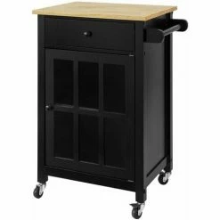 SOBUY Shop 6 SoBuy Kitchen Storage Cabinet Cupboard Sideboard Kitchen Island,FKW98-SCH