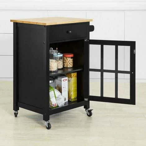 SoBuy Kitchen Storage Cabinet Cupboard Sideboard Kitchen Island,FKW98-SCH 3 SoBuy Kitchen Storage Cabinet Cupboard Sideboard Kitchen Island,FKW98-SCH - Image 3