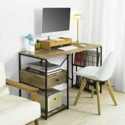 SoBuy Modern Industrial Design Home Office Table Desk Computer Desk,FWT61-N -SOBUY Shop 26042408 5