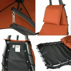 SoBuy Garden Patio Hammock Swing Hammock Swing Chair Sun Lounger Relaxing Chair, OGS39-ZG 8 SoBuy Garden Patio Hammock Swing Hammock Swing Chair Sun Lounger Relaxing Chair, OGS39-ZG -SOBUY Shop 35476406 4