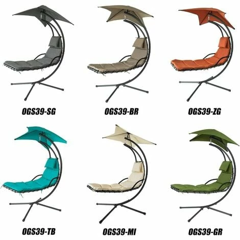 SoBuy Garden Patio Hammock Swing Hammock Swing Chair Sun Lounger Relaxing Chair, OGS39-ZG 5 SoBuy Garden Patio Hammock Swing Hammock Swing Chair Sun Lounger Relaxing Chair, OGS39-ZG - Image 5