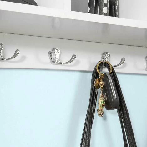 SoBuy Hallway Furniture Set,Shoe Storage Bench And Wall Cabinet Rack,FSR36-K-W+FRG48-W 5 SoBuy Hallway Furniture Set,Shoe Storage Bench And Wall Cabinet Rack,FSR36-K-W+FRG48-W - Image 5