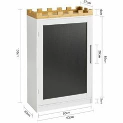 SoBuy Children Bookcase Book Shelf With Blackboard Children Storage Chest Cabinet Display Shelf Rack Organizer,KMB43-W 7 SoBuy Children Bookcase Book Shelf With Blackboard Children Storage Chest Cabinet Display Shelf Rack Organizer,KMB43-W -SOBUY Shop 48339019 3