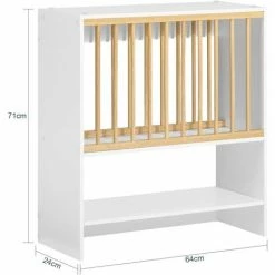 SoBuy Wall Mounted Kitchen Plate Cup Rack,KCR09-W 7 SoBuy Wall Mounted Kitchen Plate Cup Rack,KCR09-W -SOBUY Shop 49973018 3