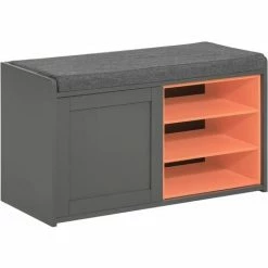 SoBuy Shoe Storage Bench With Removable Seat Cushion,FSR109-HG