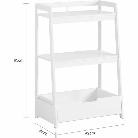 SoBuy Children Kids Toy Shelf Bookcase Book Shelf Storage Display Shelf,KMB31-W 5 SoBuy Children Kids Toy Shelf Bookcase Book Shelf Storage Display Shelf,KMB31-W - Image 5