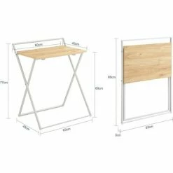 SoBuy Foldable Desk Computer Desk Children Teenagers Desk,FWT88-WN 7 SoBuy Foldable Desk Computer Desk Children Teenagers Desk,FWT88-WN -SOBUY Shop 55298468 3