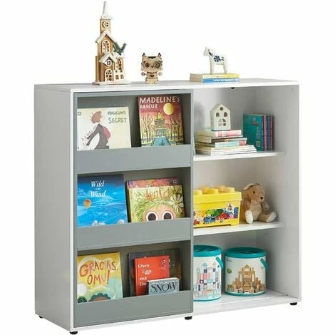 SoBuy Children Kids Bookcase Book Shelf Toy Shelf Storage Display Shelf, KMB33-W 1 SoBuy Children Kids Bookcase Book Shelf Toy Shelf Storage Display Shelf, KMB33-W