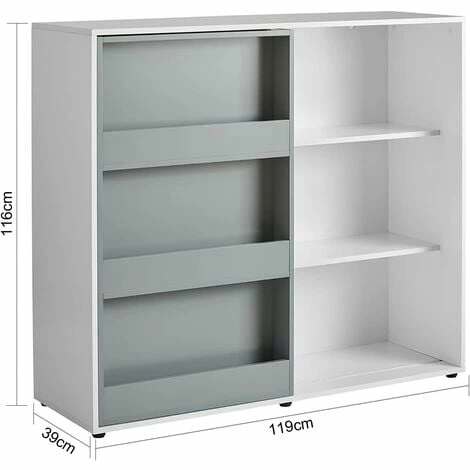 SoBuy Children Kids Bookcase Book Shelf Toy Shelf Storage Display Shelf, KMB33-W 3 SoBuy Children Kids Bookcase Book Shelf Toy Shelf Storage Display Shelf, KMB33-W - Image 3