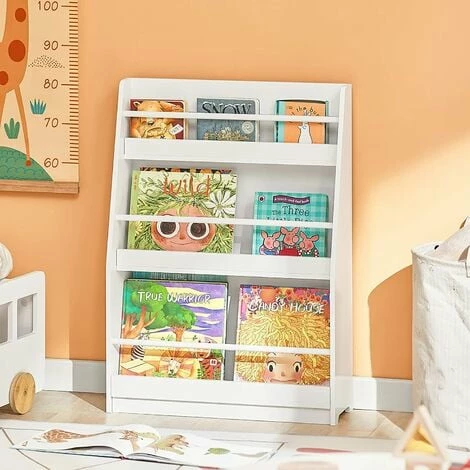 SoBuy Children Kids Bookcase Book Shelf Toy Shelf Storage Display Shelf Rack Organizer,KMB45-W 2 SoBuy Children Kids Bookcase Book Shelf Toy Shelf Storage Display Shelf Rack Organizer,KMB45-W - Image 2