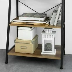 SoBuy 4 Tiers Ladder Shelf Bookcase Book Shelf, STR09-PF 9 SoBuy 4 Tiers Ladder Shelf Bookcase Book Shelf, STR09-PF -SOBUY Shop 55298487 5