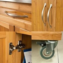 SoBuy Kitchen Storage Cabinet, Kitchen Island Trolley Rubber Wheels,FKW13-N -SOBUY Shop 5571696 5