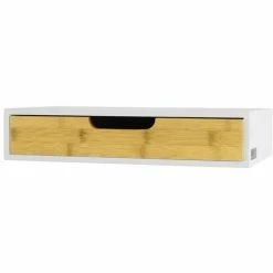 SoBuy Wall Shelf Storage Display Shelving,Floating Shelf With Drawer,FRG92-WN