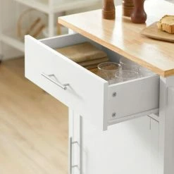 SoBuy Kitchen Trolley Cart Storage Trolley Cabinet Cupboard,FKW102-WN 8 SoBuy Kitchen Trolley Cart Storage Trolley Cabinet Cupboard,FKW102-WN -SOBUY Shop 58370512 4