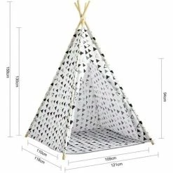 SoBuy Children Play Tent Playhouse Kids Teepee Tipi With Floor Mat,OSS03-A02 -SOBUY Shop 58370521 3