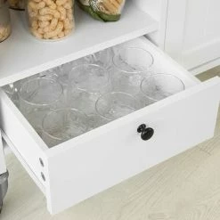 SoBuy Kitchen Trolley Cart Storage Trolley Serving Trolley Kitchen Cabinet,FKW104-W 8 SoBuy Kitchen Trolley Cart Storage Trolley Serving Trolley Kitchen Cabinet,FKW104-W -SOBUY Shop 58494779 4