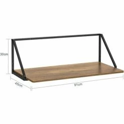 SoBuy Wall Table Wall Desk Computer Desk Home Office Table Desk Computer Workstation Kitchen Dining Table,FWT95-F -SOBUY Shop 58494782 3