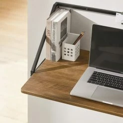 SoBuy Wall Table Wall Desk Computer Desk Home Office Table Desk Computer Workstation Kitchen Dining Table,FWT95-F -SOBUY Shop 58494782 4