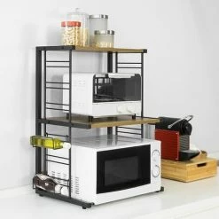 SoBuy Kitchen Shelf Microwave Shelf Kitchen Appliances Storage Shelf Spice Rack,KCR08-PF -SOBUY Shop 58494796 5