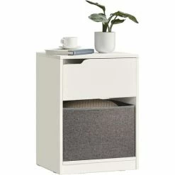 SoBuy Side Table End Table Telephone Table Lamp Table Sofa Table Bedside Table,FBT109-W