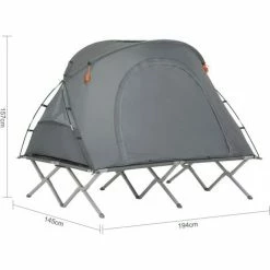 SoBuy 2 Person Tent Hiking Camping Foldable Camping Tent Sleeping Bag And Carrying Bag,OGS60-L-HG -SOBUY Shop 58494799 3