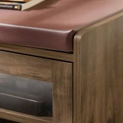 SoBuy Hallway Storage Bench Shoe Bench Shoe Rack Shoe Cabinet With 2 Glass Doors,FSR122-N 8 SoBuy Hallway Storage Bench Shoe Bench Shoe Rack Shoe Cabinet With 2 Glass Doors,FSR122-N -SOBUY Shop 58503803 4