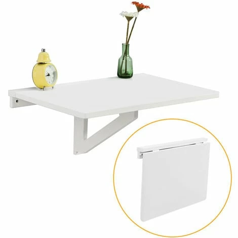 SoBuy Folding Wood Wall Kitchen Dining Table 60x40cm,White,FWT03-W 1 SoBuy Folding Wood Wall Kitchen Dining Table 60x40cm,White,FWT03-W