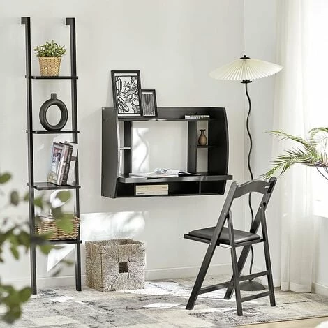 SoBuy Home Office Wall-mounted Table Desk,Black,FWT18-SCH 2 SoBuy Home Office Wall-mounted Table Desk,Black,FWT18-SCH - Image 2