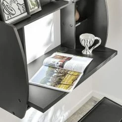 SoBuy Home Office Wall-mounted Table Desk,Black,FWT18-SCH 9 SoBuy Home Office Wall-mounted Table Desk,Black,FWT18-SCH -SOBUY Shop 5890687 5