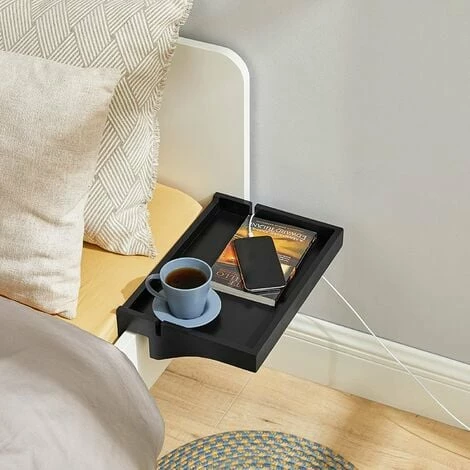 SoBuy Bedside Shelf Clip-on Hanging Shelf Bed Side Shelf Table Tray,NKD01-SCH 2 SoBuy Bedside Shelf Clip-on Hanging Shelf Bed Side Shelf Table Tray,NKD01-SCH - Image 2