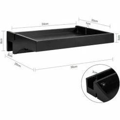 SoBuy Bedside Shelf Clip-on Hanging Shelf Bed Side Shelf Table Tray,NKD01-SCH 7 SoBuy Bedside Shelf Clip-on Hanging Shelf Bed Side Shelf Table Tray,NKD01-SCH -SOBUY Shop 59899073 3