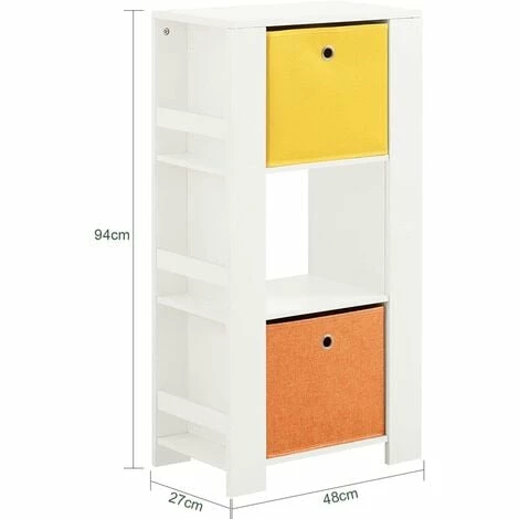 SoBuy Children Kids Bookcase Book Shelf Toy Shelf Storage Rack,KMB48-W 3 SoBuy Children Kids Bookcase Book Shelf Toy Shelf Storage Rack,KMB48-W - Image 3