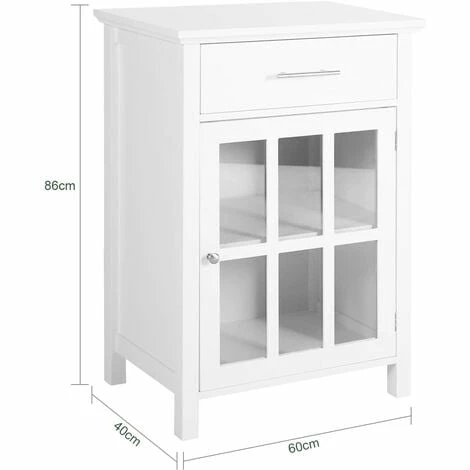 SoBuy Sideboard Storage Cabinet Cupboard Side Cabinet Side Table,FSB31-W 3 SoBuy Sideboard Storage Cabinet Cupboard Side Cabinet Side Table,FSB31-W - Image 3