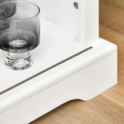 SoBuy Sideboard With Glass Sliding Door Storage Cabinet Cupboard,FSB46-W -SOBUY Shop 59941883 5