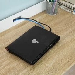 SoBuy Home Oak Computer Desk PC Workstation Laptop Table,FWT41-WN -SOBUY Shop 6033758 5