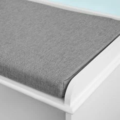 SoBuy Shoe Storage Bench With 3 Drawers, 3 Storage Cubes & Seat Cushion, FSR36-W 8 SoBuy Shoe Storage Bench With 3 Drawers, 3 Storage Cubes & Seat Cushion, FSR36-W -SOBUY Shop 6033768 4