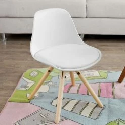 SoBuy Lovely Kids Children Chair,PP/PU Leather, White,FST46-W -SOBUY Shop 6033770 3