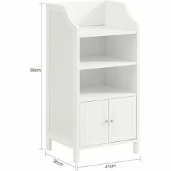 SoBuy Bathroom Cabinet Bathroom Storage Cabinet Cupboard,BZR56-W 7 SoBuy Bathroom Cabinet Bathroom Storage Cabinet Cupboard,BZR56-W -SOBUY Shop 60743651 3