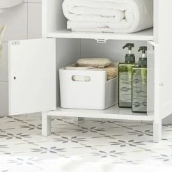 SoBuy Bathroom Cabinet Bathroom Storage Cabinet Cupboard,BZR56-W 9 SoBuy Bathroom Cabinet Bathroom Storage Cabinet Cupboard,BZR56-W -SOBUY Shop 60743651 5