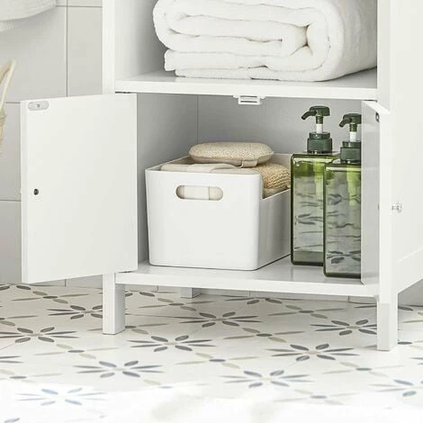 SoBuy Bathroom Cabinet Bathroom Storage Cabinet Cupboard,BZR56-W 5 SoBuy Bathroom Cabinet Bathroom Storage Cabinet Cupboard,BZR56-W - Image 5